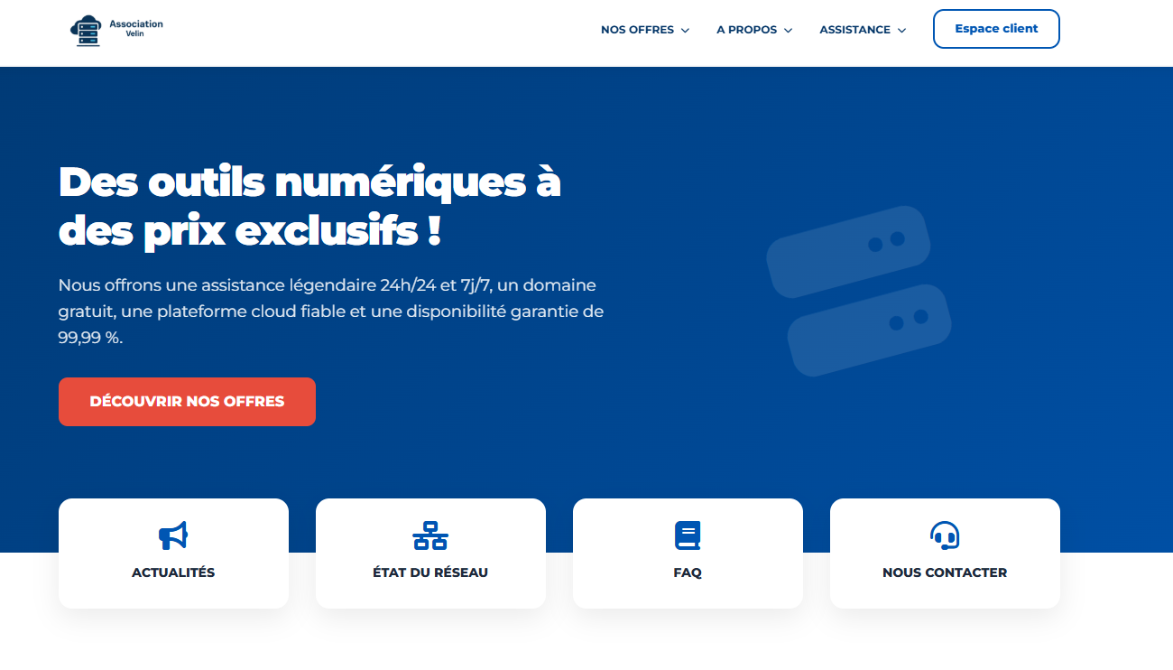 Capture d'écran de l’Association Velin